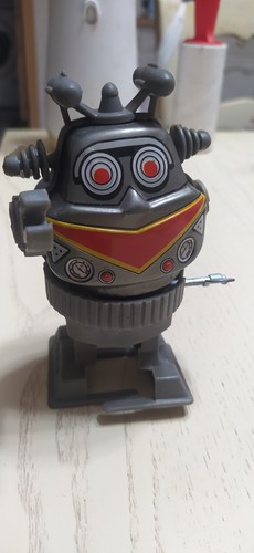 Robot metallo molla gira - metallo, a