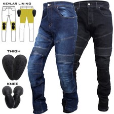 Jeans Moto Uomo Corazzato Pantaloni Moto Denim Foderati con Kevlar