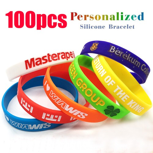 100x bracciali silicone - bracciali,