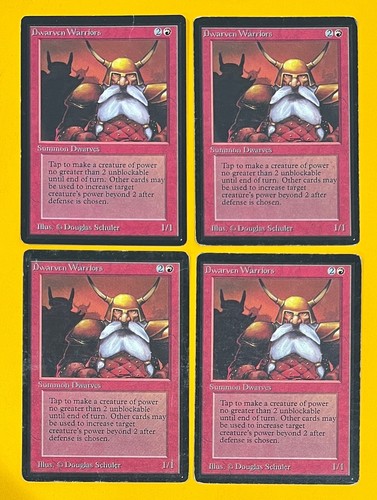 Mtg dwarven warriors - warriors, 4)