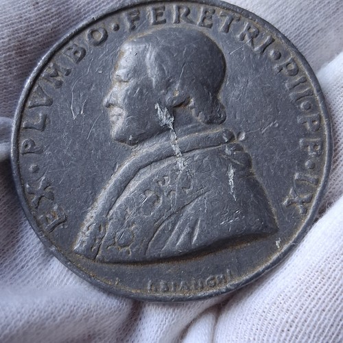 Medaglia pio piombo - pio,