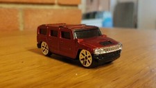 MAISTO-FRESH METAL SCALA 1:64 MODELLINO HUMMER H2  DIE-CAST METAL COLORE ROSSO