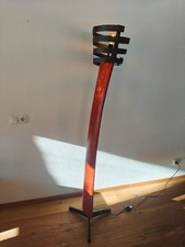 lampada vintage in lego e ferro battuto - pezzo unico fatto a mano