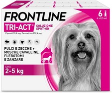 Frontline TRI-ACT 6 pipettes for dogs 2-5 kg ​​antiparasitic NEW