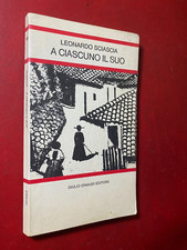 Leonardo SCIASCIA - A CIASCUNO IL SUO Einaudi Scuola Media/38 (1979) Libro