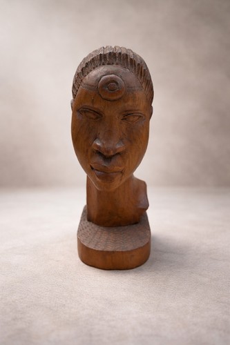 Scultura africana busto - , in