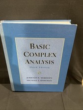 Basic Complex Analysis - 3rd Edition - Jerrod E Marsden. Michael J Hoffman