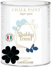 CHALK PAINT Pittura Shabby Chic Vintage Mobili Extra Opaca NERO LAVAGNA