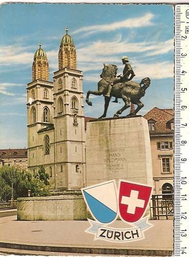 Cartolina svizzera zurich - -,