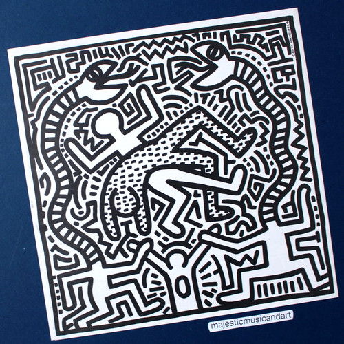 Original 1983 keith haring art - 1983,