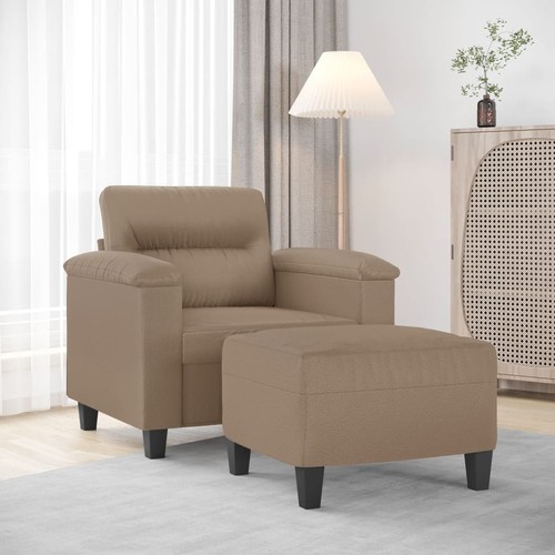 Sofa chair with footstool - with,