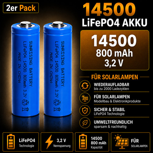Ifr 14500 v 800 mah - ifr,