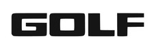 Adesivo scritta golf auto