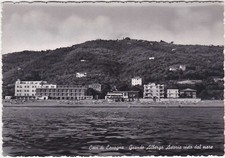 CAVI DI LAVAGNA - GENOVA - GRANDE ALBERGO ASTORIA VISTO DAL MARE - VIAGG. -94212