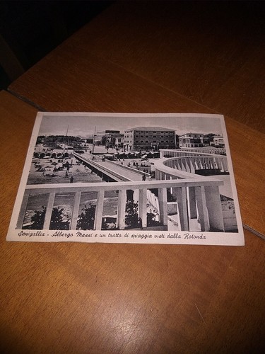 Cartolina senigallia albergo - cartolina,