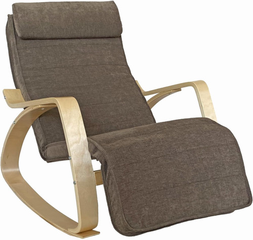 Sedia dondolo con braccioli - a,