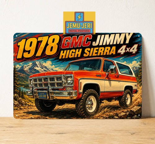 Poster insegna metallo auto