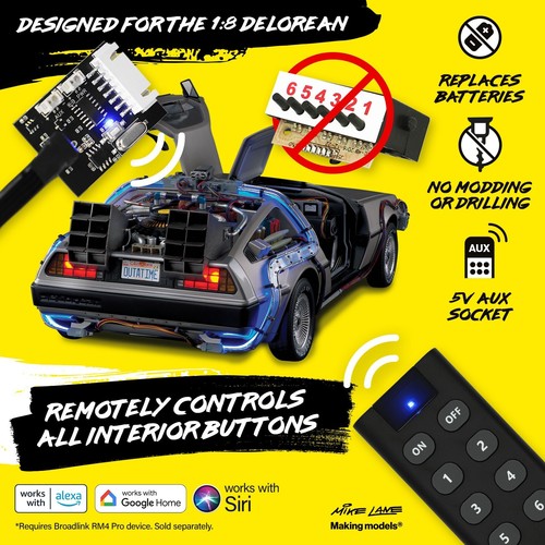 Telecomando delorean time - telecomando,