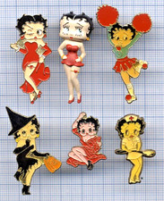 Lot Pin's BETTY BOOP INFIRMIERE croix rouge NURSE PIN UP sexy robes Pom Pom Girl