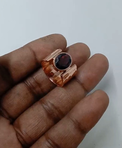 Anello granato hessonite - in, di