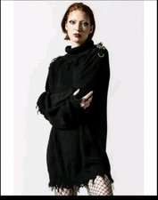 Maglione Killstar Lutto Dopo Pentagramma Hot Topic Dollskill Vedova Sourpuss