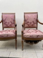 Coppia di poltrone antiche Carlo X Epoca 800 In Noce