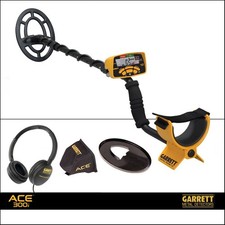 METAL DETECTOR ACE 300i GARRETT CON PIASTRA 7x10" PROFORMANCE CERCAMETALLI ORO