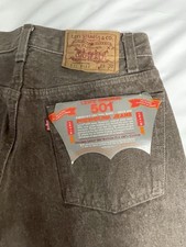 Jeans Levi’s 501 0622 vintage 1983 Deadstock marrone made in USA W29 L32 bottone mosca