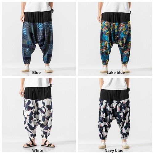 Pantaloni harem larghi uomo - larghi, da