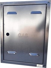 Sportello porta acciaio zincato per contatore gas completo di Chiave e Serratura