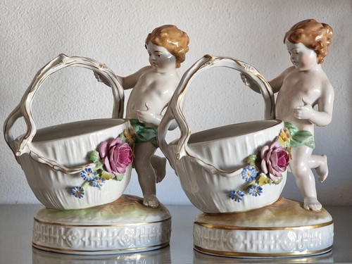 Capodimonte coppia con cestino - capodimonte_coppia,