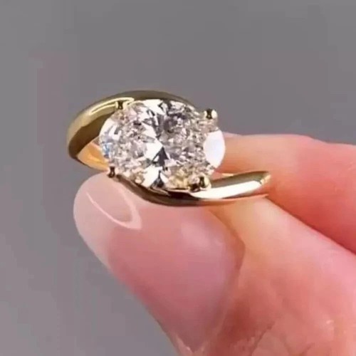 Anello donna oro giallo 14k - donna,