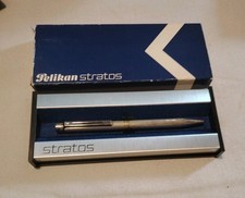 Penna a Sfera - PELIKAN STRATOS - argento  0,925 - Anni '70/80 - con Scatola. 