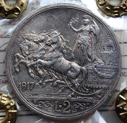 Moneta regno lire 1917 - regno, 2