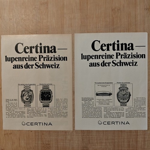 Certina c 1971 - 2x, t+c