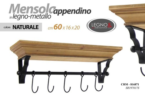 Mensola apendino parete - da,