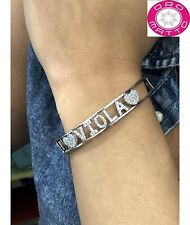 BRACCIALE ACCIAIO C/NOME  (150 NOMI DISPONIBILI!)