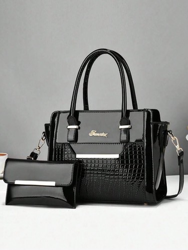 Set borsa vernice - set, con