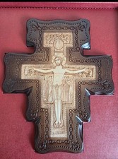 CROCIFISSO SAN DAMIANO LEGNO