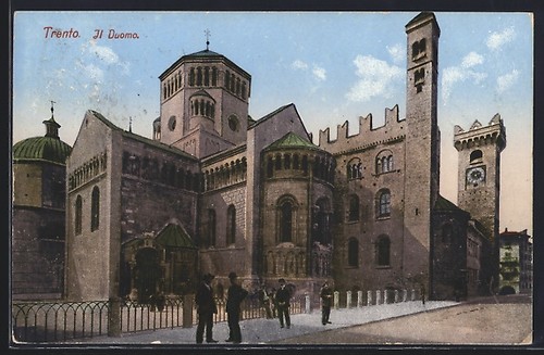 Trento duomo cartolina - il,