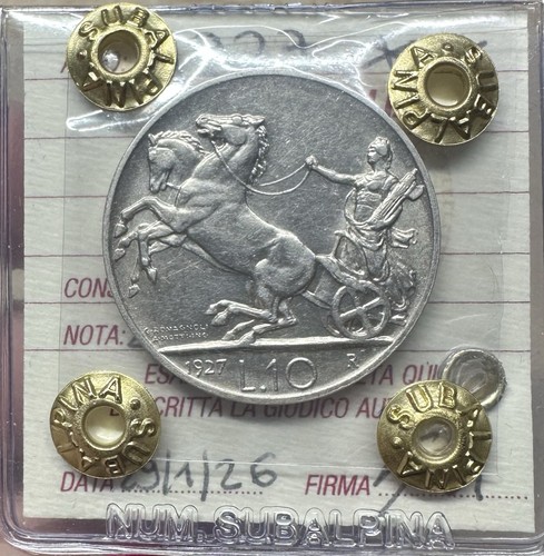 Moneta regno italia - italia, biga