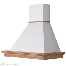 Cappa cucina classica NAPOL 90 rustica legno grezzo + CAMINO PANNA 390mc   CL90