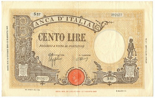 100 lire barbetti grande - grande, b