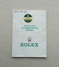 ROLEX Guarantee Warranty