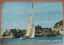 cartolina ITALIA LATINA GAETA PANORAMA VELA VERSI  ITALY POSTCARD