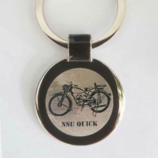 Portachiavi NSU QUICK NSU Quick Bike come incisione fotografica + incisione testo gratuita
