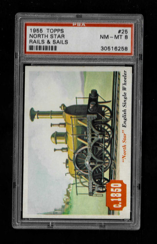 North star 1955 topps rails - north,
