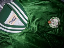 Vintage Boston Celtic  NBA basketball basket  satin padded jacket '80s by Chalk