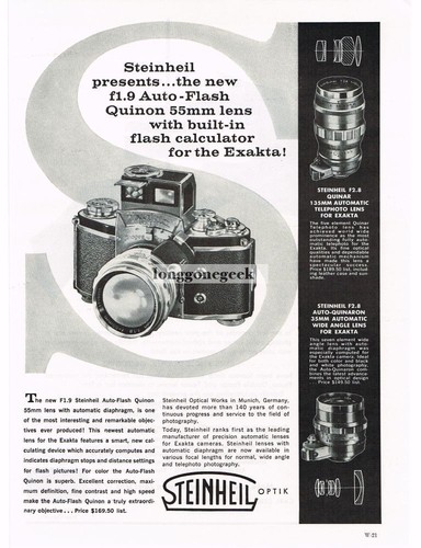 1958 steinheil auto flash - steinheil, f1.9