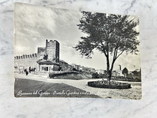 VECCHIA CARTOLINA BASSANO GRAPPA- PIAZZ. GIARDINO E VIALE DEI MART. OLD POSTCARD
